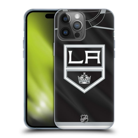 Head Case Designs Officially Licensed NHL Los Angeles Kings Jersey Soft Gel Case Compatible with Apple iPhone 14 Pro Max