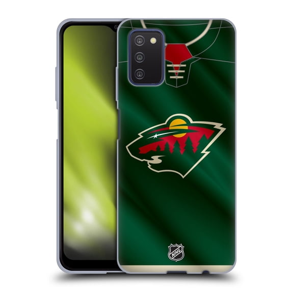 Head Case Designs Officially Licensed NHL Minnesota Wild Jersey Soft Gel Case Compatible with Samsung Galaxy A03s (2021)