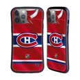 thumbnail image 1 of Head Case Designs Officially Licensed NHL Montreal Canadiens Jersey Hybrid Case Compatible with Apple iPhone 14 Pro Max, 1 of 7