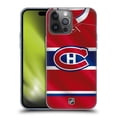 thumbnail image 1 of Head Case Designs Officially Licensed NHL Montreal Canadiens Jersey Soft Gel Case Compatible with Apple iPhone 14 Pro Max, 1 of 7