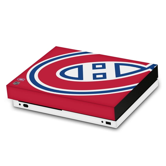 Head Case Designs Officially Licensed NHL Montreal Canadiens Oversized Vinyl Sticker Skin Decal Cover Compatible with Microsoft Xbox One X Console