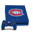 thumbnail image 1 of Head Case Designs Officially Licensed NHL Montreal Canadiens Plain Vinyl Sticker Skin Decal Cover Compatible with Sony PS4 Console & Controller, 1 of 9