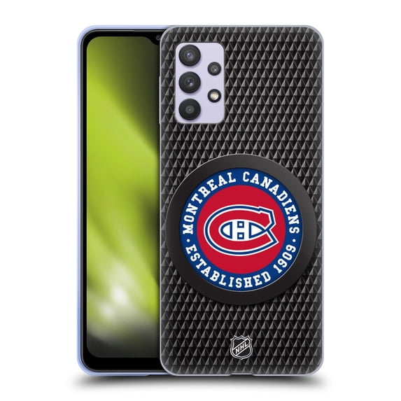 Head Case Designs Officially Licensed NHL Montreal Canadiens Puck Texture Soft Gel Case Compatible with Samsung Galaxy A32 5G / M32 5G (2021)