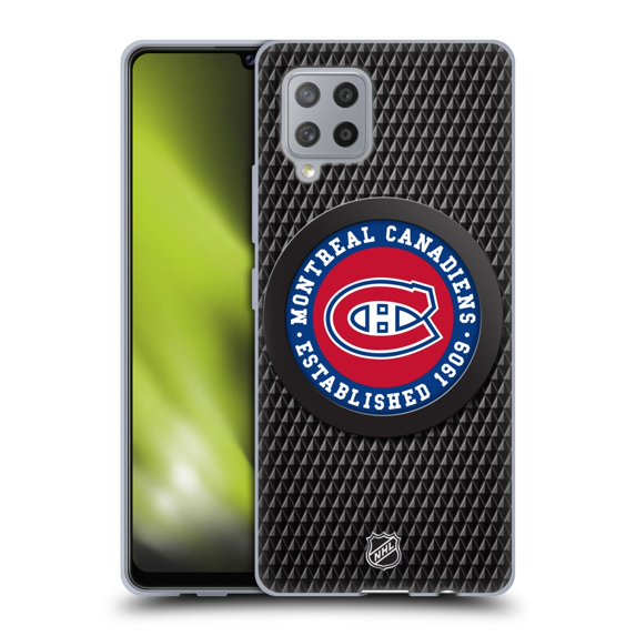 Head Case Designs Officially Licensed NHL Montreal Canadiens Puck Texture Soft Gel Case Compatible with Samsung Galaxy A42 5G (2020)