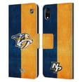 thumbnail image 1 of Head Case Designs Officially Licensed NHL Nashville Predators Half Distressed Leather Book Wallet Case Cover Compatible with Apple iPhone XR, 1 of 6