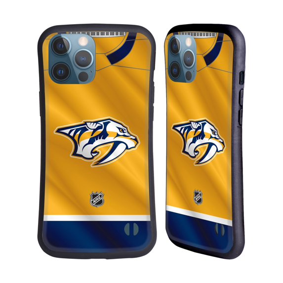 Head Case Designs Officially Licensed NHL Nashville Predators Jersey Hybrid Case Compatible with Apple iPhone 13 Pro Max