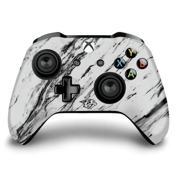 Head Case Designs Officially Licensed NHL Nashville Predators Marble Vinyl Sticker Skin Decal Cover Compatible with Microsoft Xbox One S / X Controller