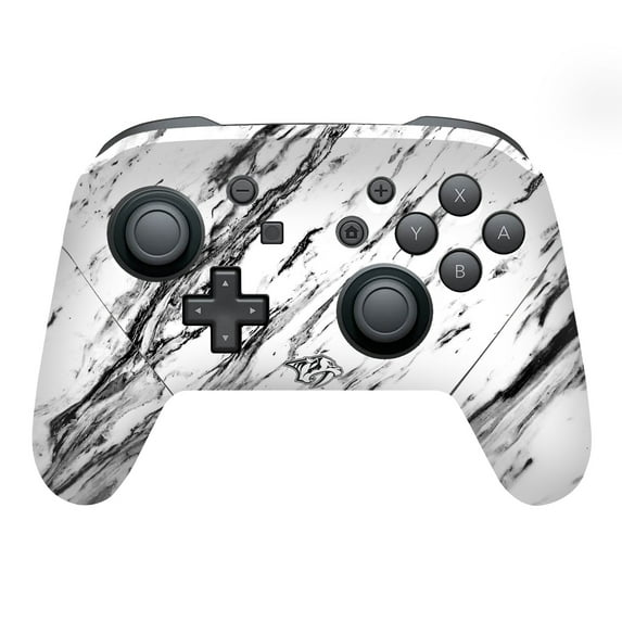 Head Case Designs Officially Licensed NHL Nashville Predators Marble Vinyl Sticker Skin Decal Cover Compatible with Nintendo Switch Pro Controller
