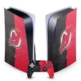 thumbnail image 1 of Head Case Designs Officially Licensed NHL New Jersey Devils Half Distressed Vinyl Sticker Skin Decal Cover Compatible with Sony PS5 Disc Edition Bundle, 1 of 8