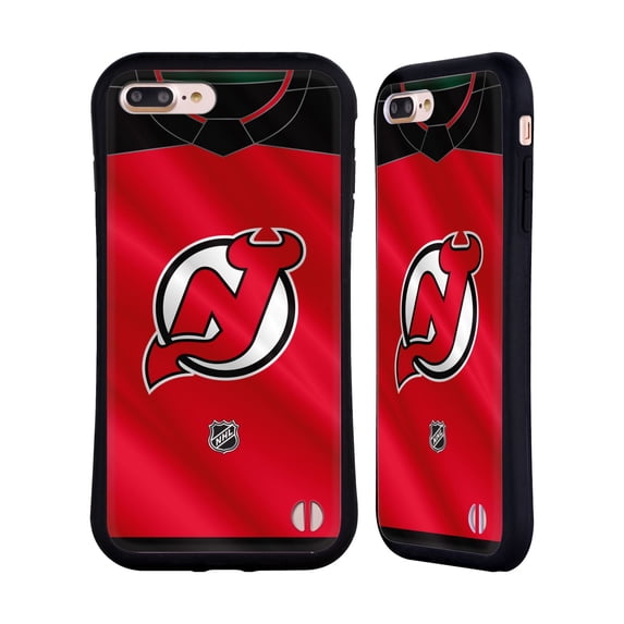 Head Case Designs Officially Licensed NHL New Jersey Devils Jersey Hybrid Case Compatible with Apple iPhone 7 Plus / iPhone 8 Plus