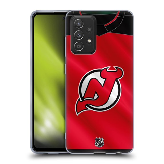 Head Case Designs Officially Licensed NHL New Jersey Devils Jersey Soft Gel Case Compatible with Samsung Galaxy A52 / A52s / 5G (2021)