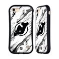 thumbnail image 1 of Head Case Designs Officially Licensed NHL New Jersey Devils Marble Hybrid Case Compatible with Apple iPhone 7 / 8 / SE 2020 & 2022, 1 of 7