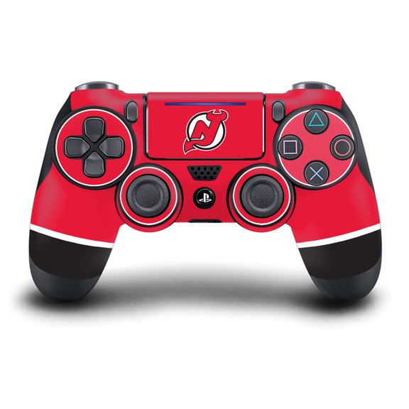 Head Case Designs Officially Licensed NHL New Jersey Devils Plain Vinyl Sticker Skin Decal Cover Compatible with Sony DualShock 4 Controller