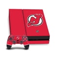 thumbnail image 1 of Head Case Designs Officially Licensed NHL New Jersey Devils Plain Vinyl Sticker Skin Decal Cover Compatible with Sony PS4 Console & Controller, 1 of 9