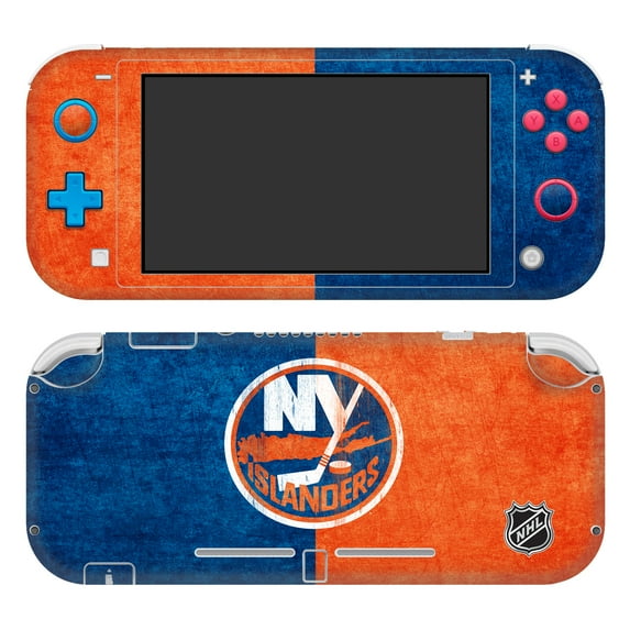 Head Case Designs Officially Licensed NHL New York Islanders Half Distressed Vinyl Sticker Skin Decal Cover Compatible with Nintendo Switch Lite