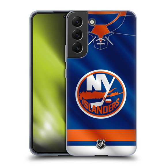 Head Case Designs Officially Licensed NHL New York Islanders Jersey Soft Gel Case Compatible with Samsung Galaxy S22+ 5G