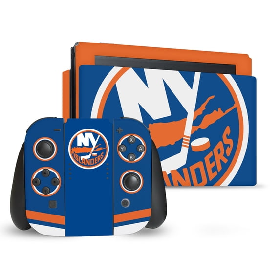 Head Case Designs Officially Licensed NHL New York Islanders Oversized Vinyl Sticker Skin Decal Cover Compatible with Nintendo Switch Bundle