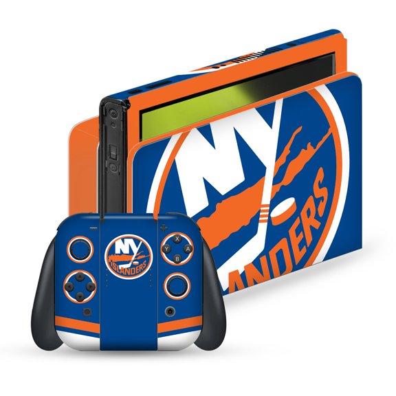 Head Case Designs Officially Licensed NHL New York Islanders Oversized Vinyl Sticker Skin Decal Cover Compatible with Nintendo Switch OLED