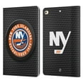 thumbnail image 1 of Head Case Designs Officially Licensed NHL New York Islanders Puck Texture Leather Book Wallet Case Cover Compatible with Apple iPad 9.7 2017 / iPad 9.7 2018, 1 of 6