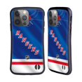 thumbnail image 1 of Head Case Designs Officially Licensed NHL New York Rangers Jersey Hybrid Case Compatible with Apple iPhone 14 Pro, 1 of 7