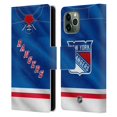 thumbnail image 1 of Head Case Designs Officially Licensed NHL New York Rangers Jersey Leather Book Wallet Case Cover Compatible with Apple iPhone 11 Pro, 1 of 6