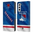 thumbnail image 1 of Head Case Designs Officially Licensed NHL New York Rangers Jersey Leather Book Wallet Case Cover Compatible with Samsung Galaxy S21 5G, 1 of 6