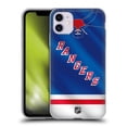 thumbnail image 1 of Head Case Designs NHL New York Rangers Jersey Soft Gel Case for Apple iPhone 11, 1 of 7