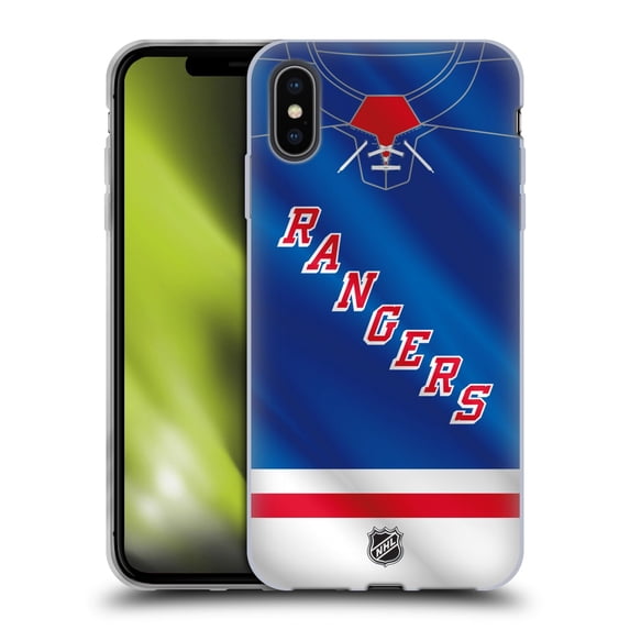Head Case Designs Officially Licensed NHL New York Rangers Jersey Soft Gel Case Compatible with Apple iPhone XS Max
