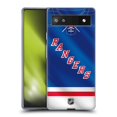 thumbnail image 1 of Head Case Designs Officially Licensed NHL New York Rangers Jersey Soft Gel Case Compatible with Google Pixel 6a, 1 of 7