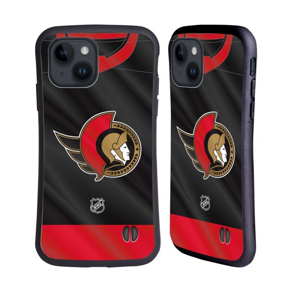 Head Case Designs Officially Licensed NHL Ottawa Senators Jersey Hybrid Case Compatible with Apple iPhone 15