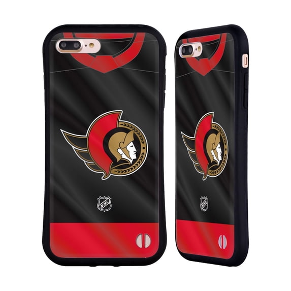 Head Case Designs Officially Licensed NHL Ottawa Senators Jersey Hybrid Case Compatible with Apple iPhone 7 Plus / iPhone 8 Plus