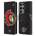 thumbnail image 1 of Head Case Designs Officially Licensed NHL Ottawa Senators Oversized Leather Book Wallet Case Cover Compatible with Samsung Galaxy S23 Ultra 5G, 1 of 6