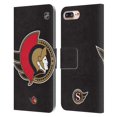 thumbnail image 1 of Head Case Designs Officially Licensed NHL Ottawa Senators Oversized Leather Book Wallet Case Cover Compatible with Apple iPhone 7 Plus / iPhone 8 Plus, 1 of 6