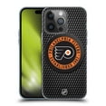 thumbnail image 1 of Head Case Designs Officially Licensed NHL Philadelphia Flyers Puck Texture Soft Gel Case Compatible with Apple iPhone 14 Pro, 1 of 7