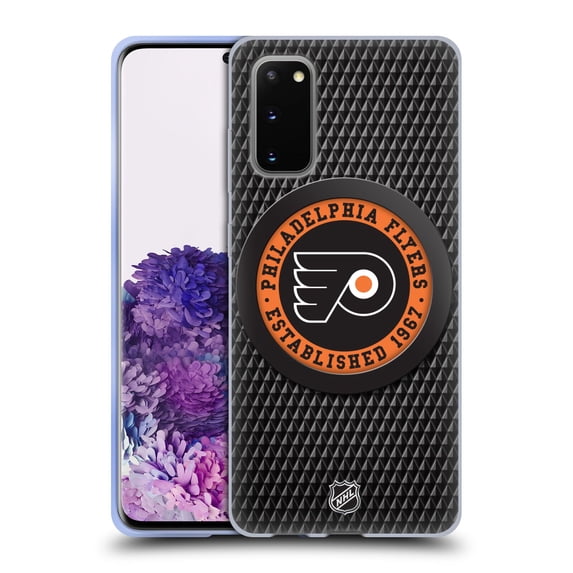 Head Case Designs Officially Licensed NHL Philadelphia Flyers Puck Texture Soft Gel Case Compatible with Samsung Galaxy S20 / S20 5G