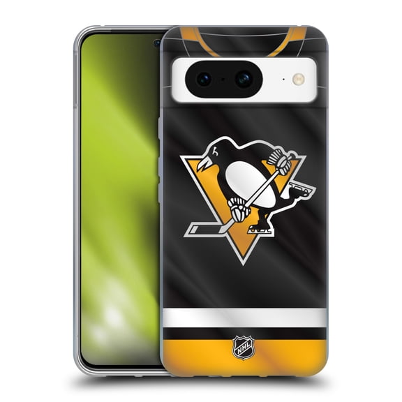 Head Case Designs Officially Licensed NHL Pittsburgh Penguins Jersey Soft Gel Case Compatible with Google Pixel 8