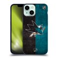 thumbnail image 1 of Head Case Designs Officially Licensed NHL San Jose Sharks Half Distressed Soft Gel Case Compatible with Apple iPhone 13 Mini, 1 of 7