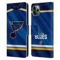 thumbnail image 1 of Head Case Designs Officially Licensed NHL St Louis Blues Jersey Leather Book Wallet Case Cover Compatible with Apple iPhone 11 Pro Max, 1 of 6