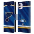 thumbnail image 1 of Head Case Designs Officially Licensed NHL St Louis Blues Jersey Leather Book Wallet Case Cover Compatible with Apple iPhone 11, 1 of 6