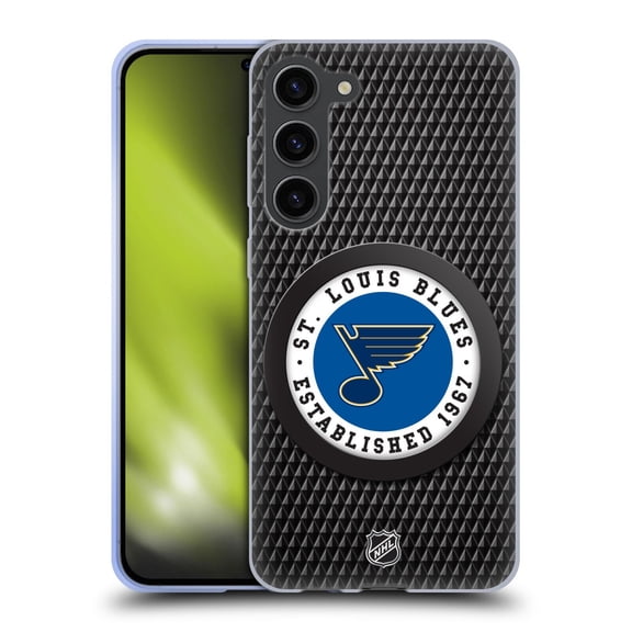Head Case Designs NHL St Louis Blues Puck Texture Soft Gel Case for Samsung Galaxy S23+ 5G