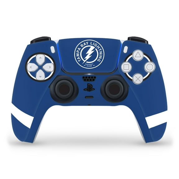 Head Case Designs Officially Licensed NHL Tampa Bay Lightning Oversized Vinyl Sticker Skin Decal Cover Compatible with Sony PS5 Sony DualSense Controller