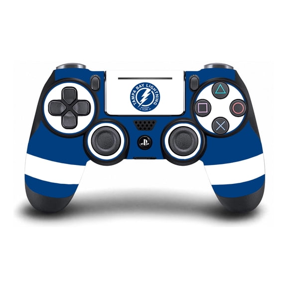 Head Case Designs Officially Licensed NHL Tampa Bay Lightning Plain Vinyl Sticker Skin Decal Cover Compatible with Sony DualShock 4 Controller