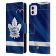 thumbnail image 1 of Head Case Designs Officially Licensed NHL Toronto Maple Leafs Jersey Leather Book Wallet Case Cover Compatible with Apple iPhone 11, 1 of 6