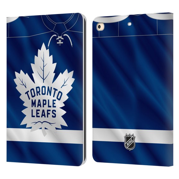 Head Case Designs Officially Licensed NHL Toronto Maple Leafs Jersey Leather Book Wallet Case Cover Compatible with Apple iPad 9.7 2017 / iPad 9.7 2018