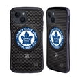 thumbnail image 1 of Head Case Designs Officially Licensed NHL Toronto Maple Leafs Puck Texture Hybrid Case Compatible with Apple iPhone 15, 1 of 7
