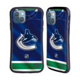 thumbnail image 1 of Head Case Designs Officially Licensed NHL Vancouver Canucks Jersey Hybrid Case Compatible with Apple iPhone 13, 1 of 7