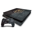 thumbnail image 1 of Head Case Designs Officially Licensed NHL Vegas Golden Knights Half Distressed Vinyl Sticker Skin Decal Cover Compatible with Sony PS4 Slim Console & Controller, 1 of 9