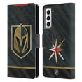 thumbnail image 1 of Head Case Designs Officially Licensed NHL Vegas Golden Knights Jersey Leather Book Wallet Case Cover Compatible with Samsung Galaxy S21 5G, 1 of 6