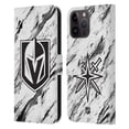 thumbnail image 1 of Head Case Designs Officially Licensed NHL Vegas Golden Knights Marble Leather Book Wallet Case Cover Compatible with Apple iPhone 15 Pro Max, 1 of 6