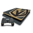 thumbnail image 1 of Head Case Designs Officially Licensed NHL Vegas Golden Knights Oversized Vinyl Sticker Skin Decal Cover Compatible with Sony PS4 Slim Console & Controller, 1 of 9